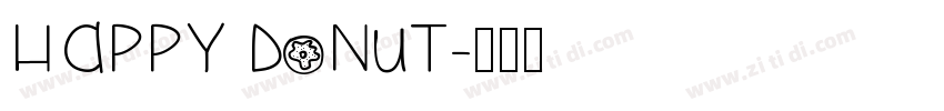 happy donut字体转换